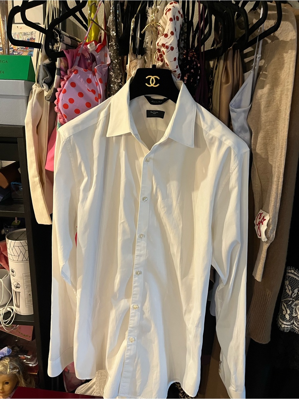 PAUL SMITH LONDON ( Luxurious Brand ) white Collar Button Up 🎩🎩 - Picture 4 of 10